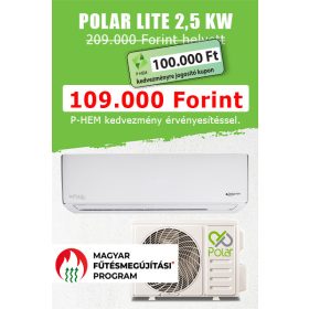 Polar Lite (SIEH0025SDL-SO1H0025SDL) oldalfali monosplit klíma (2,5 kW)   Polar Lite (SIEH0025SDL-SO1H0025SDL) oldalfali monosplit klíma (2,5 kW)