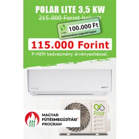 Polar Lite (SIEH0035SDL-SO1H0035SDL) oldalfali monosplit klíma (3,5 kW)   Polar Lite (SIEH0035SDL-SO1H0035SDL) oldalfali monosplit klíma (3,5 kW)