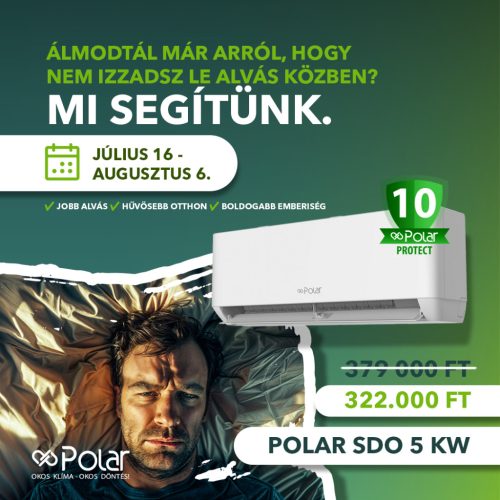 Polar Optimum (SIEH0050SDO-SO1H0050SDO) oldalfali monosplit klíma (5 kW)