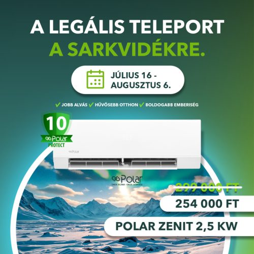 Polar Zenit (SIEH0025SDZ-SO1H0025SDZ) oldalfali monosplit klíma (2,5 kW)
