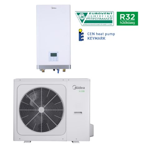 Midea MHA-V12W/D2N8-B M-Thermal osztott hőszivattyú (R32, 12kW, 1 fázis)