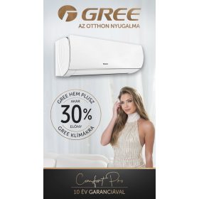 Gree Comfort Pro (GWH12ACCXD) oldalfali monosplit klíma (3,5 kW)   Gree Comfort Pro (GWH12ACCXD) oldalfali monosplit klíma (3,5 kW)