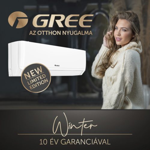 Gree Winter (GWH09AGC-K6DNA2W) oldalfali monosplit klíma (2,7 kW) - Gree HEM Plusz támogatással