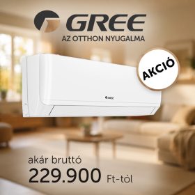   Gree Winter (GWH18AGD-K6DNA2W) oldalfali monosplit klíma (5,3 kW) - Gree HEM Plusz támogatással